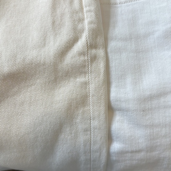 Madewell‎ Baggy Straight Jeans in Vintage Canvas Wash Sz 25 cream color - Picture 8 of 13